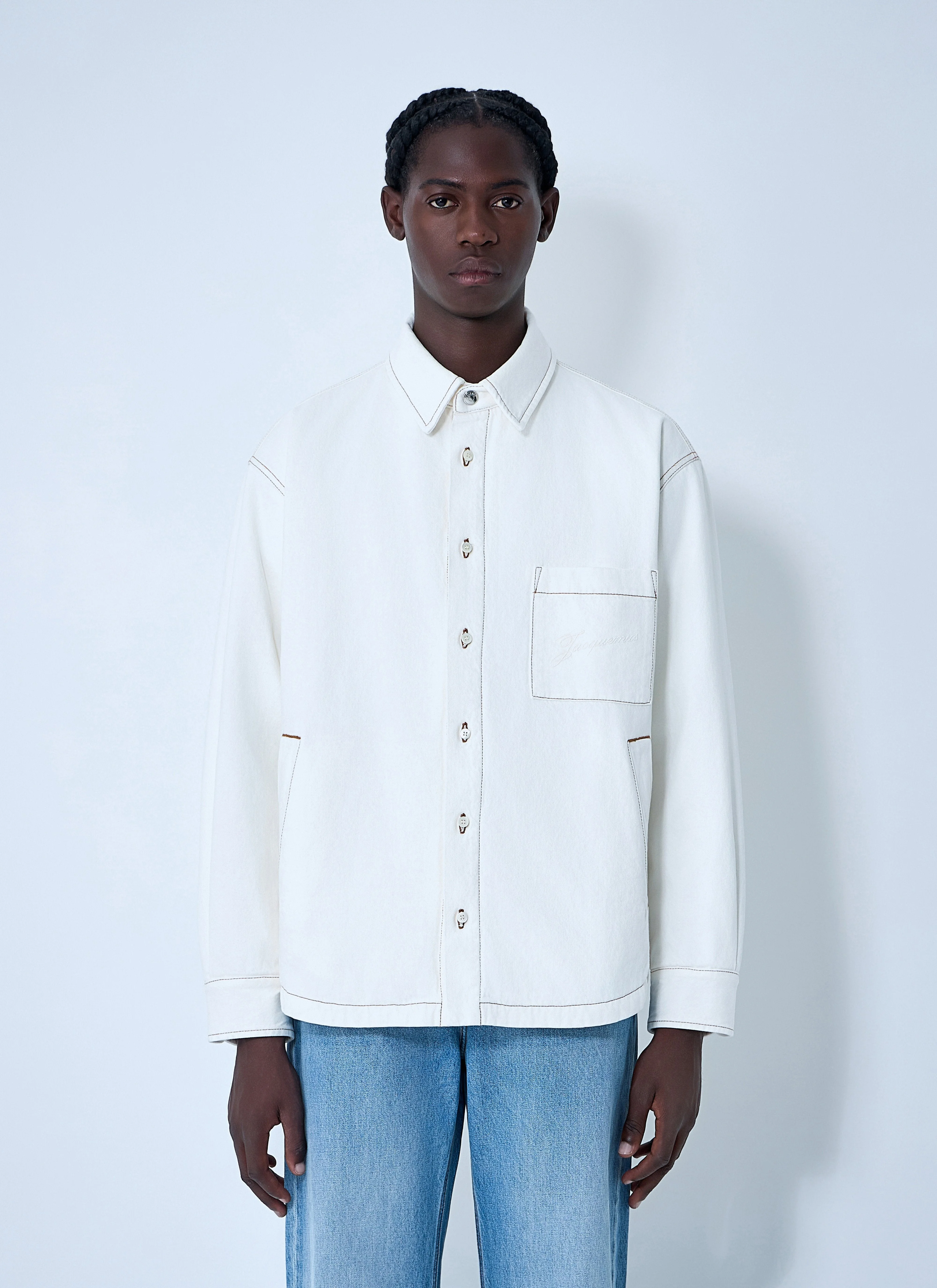 Jacquemus Men La Chemise Boulanger Shirt - 1