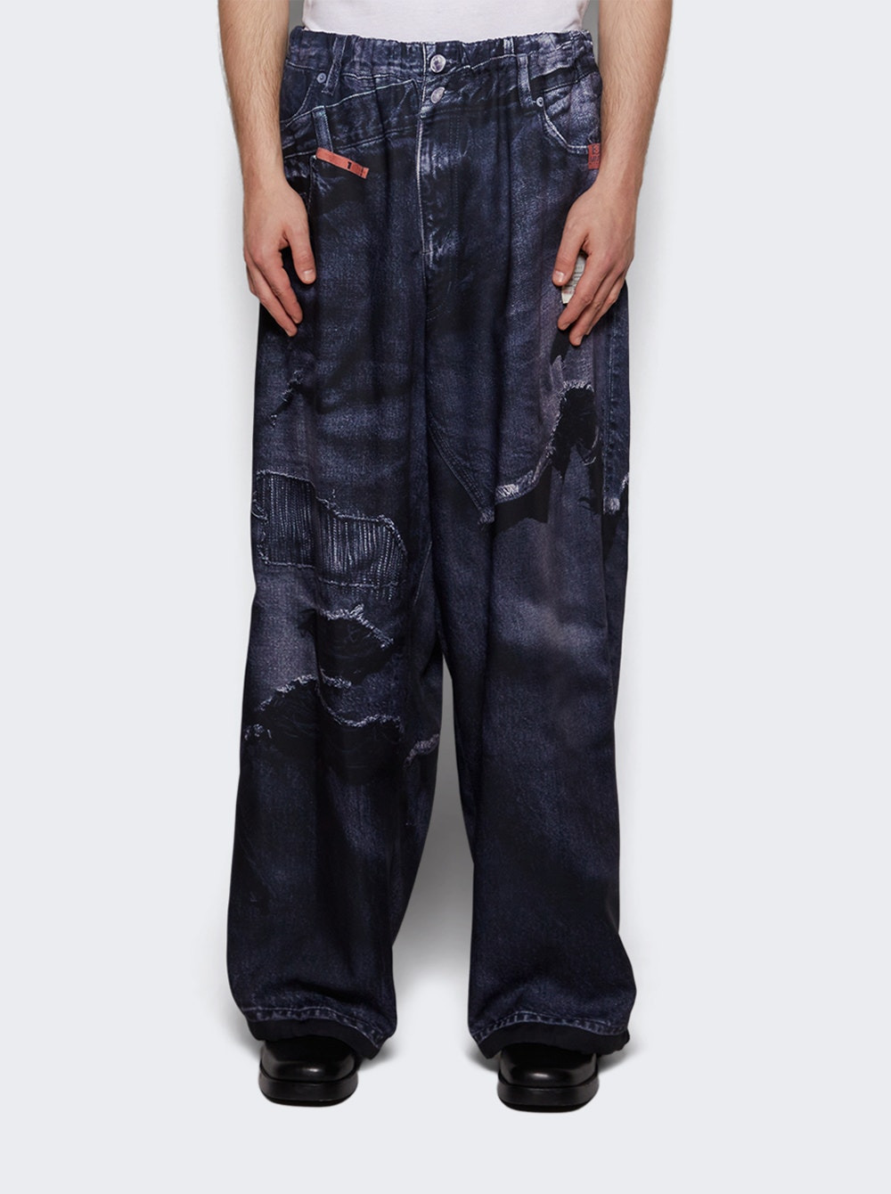 T.a.t.a Trompe-l'oeil Denim Pants - 2
