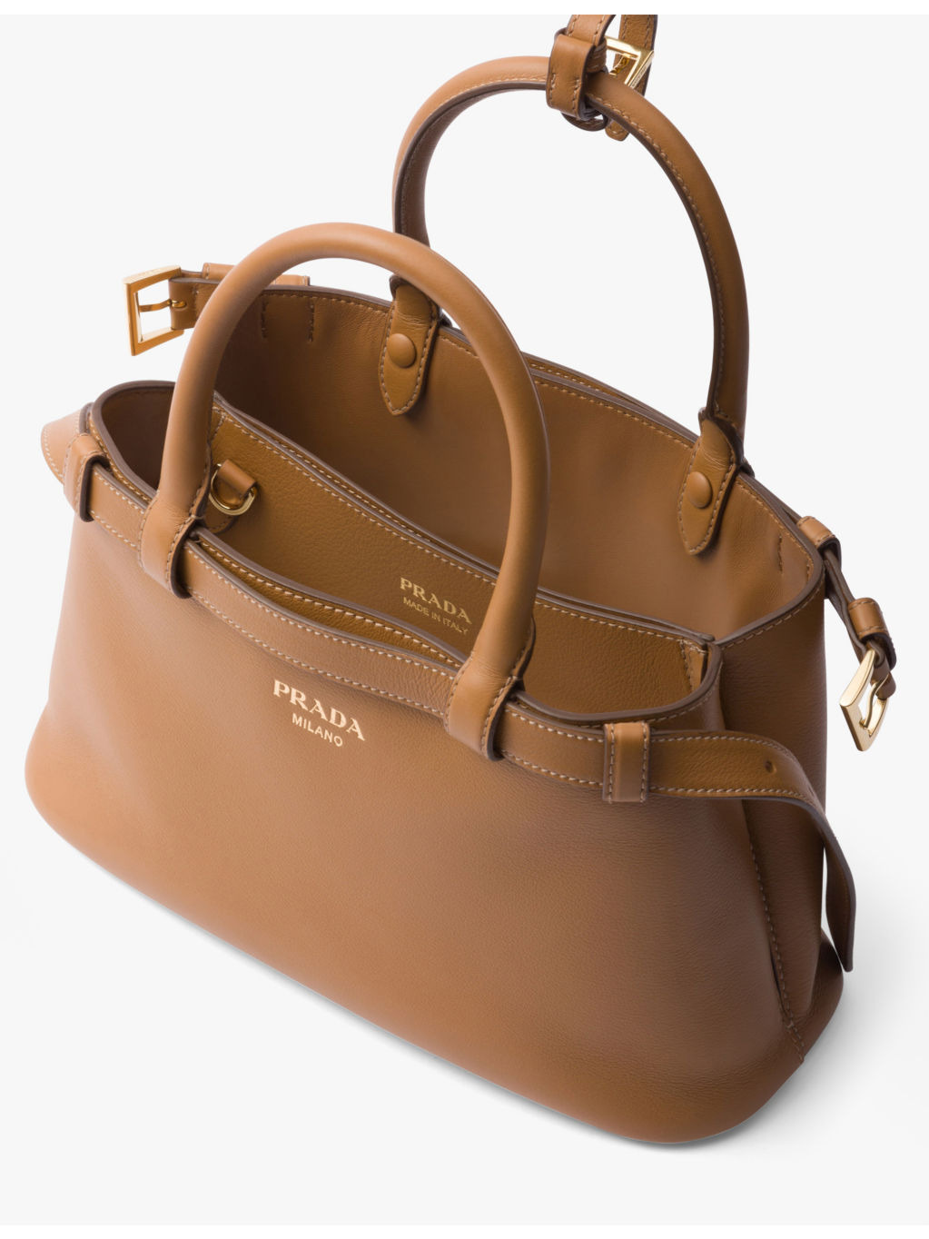 Buckle small leather tote bag - 6
