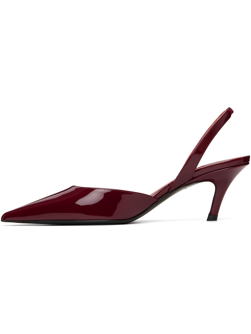 Burgundy Sofia 60 Sling Heels 3