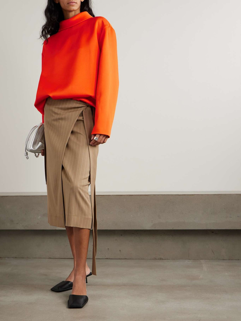 Carven Satin blouse Orange outlook