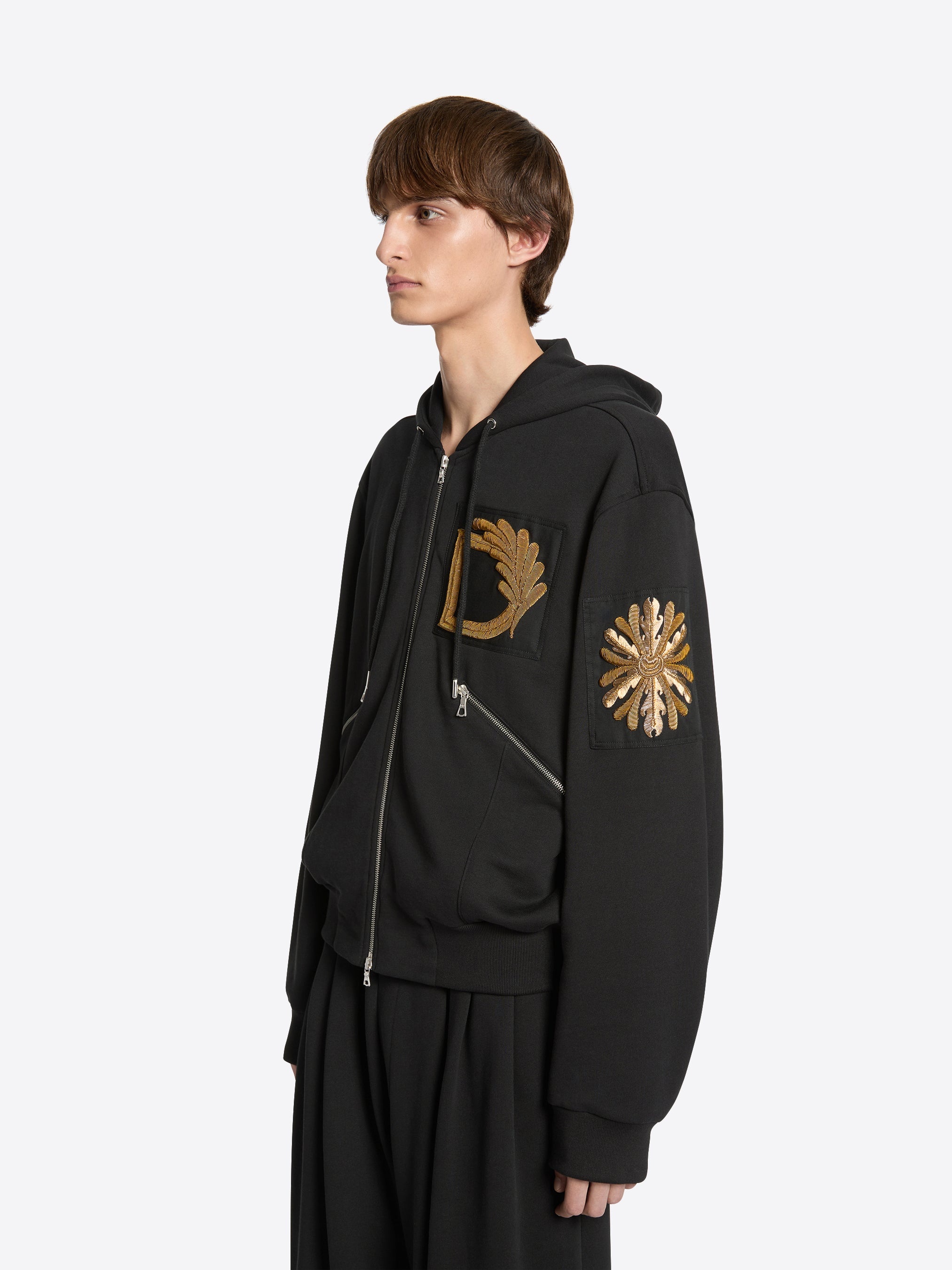 EMBROIDERED HOODIE - 5