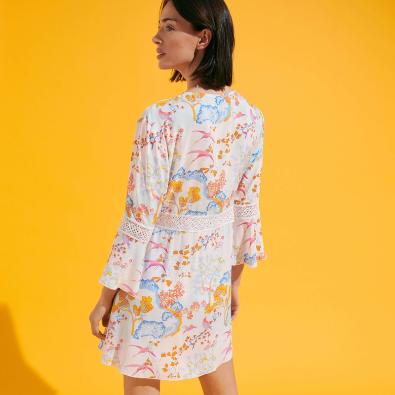 Women Short Dress Peaceful Trees 4