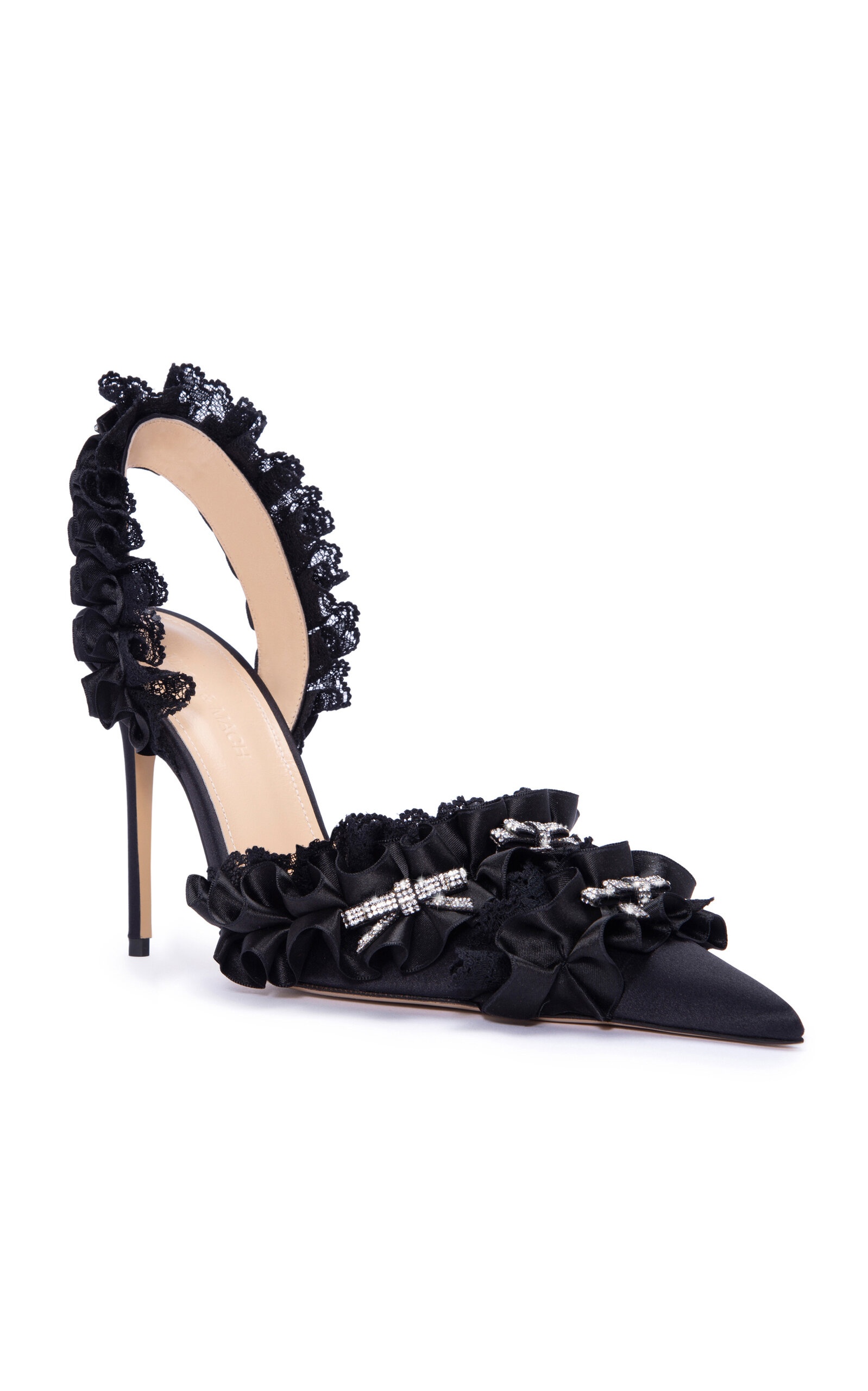 Beauty of Antoinette Silk Slingback Pumps black - 5