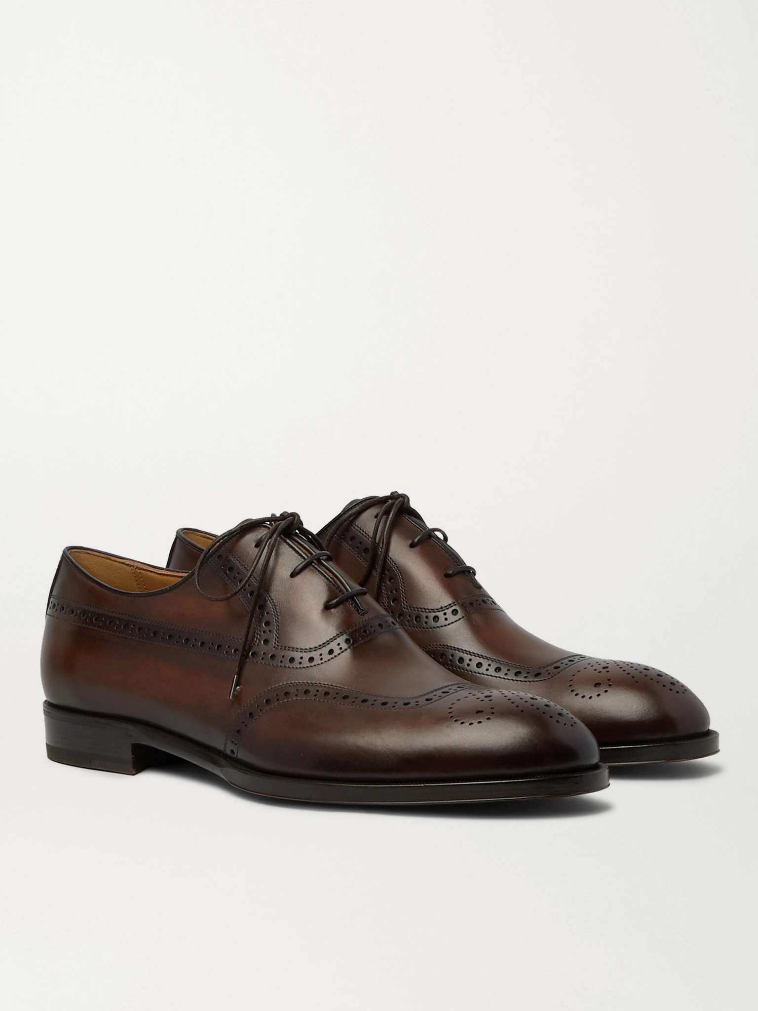 Dune Leather Wingtip Brogues - 4