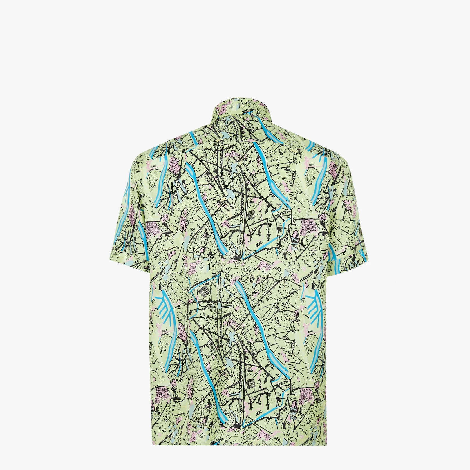 Green silk shirt - 2