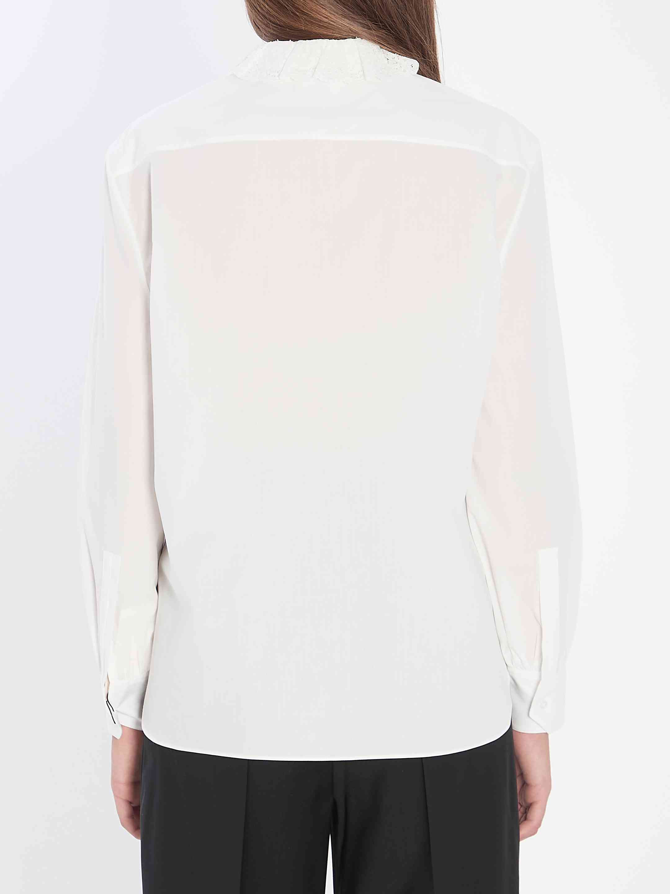 Saint Laurent Women Shirt In Cotton Poplin - 4
