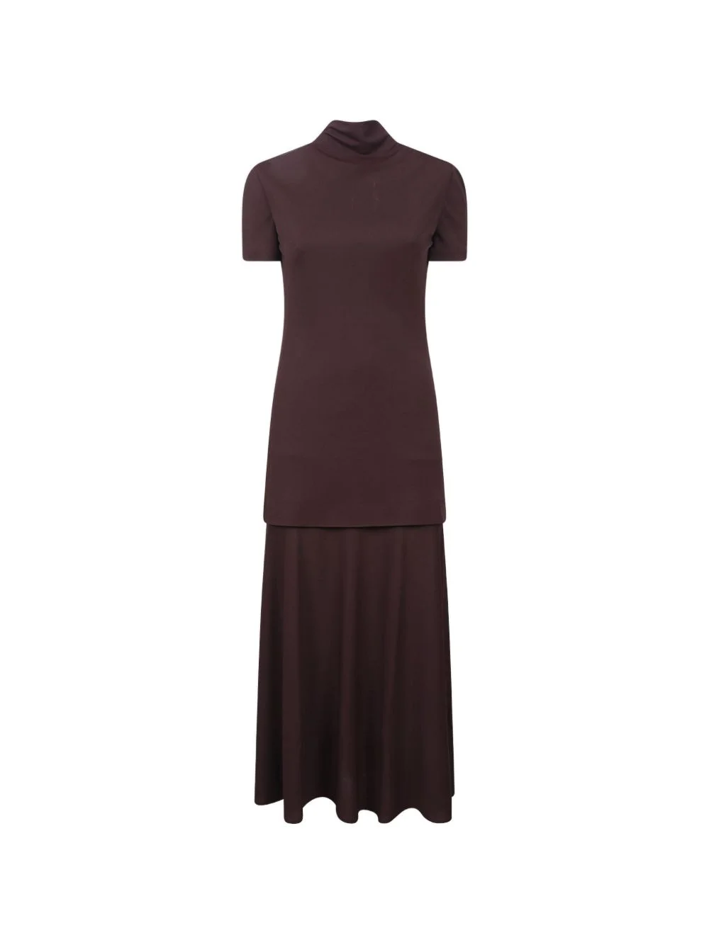 roll-neck maxi dress - 1