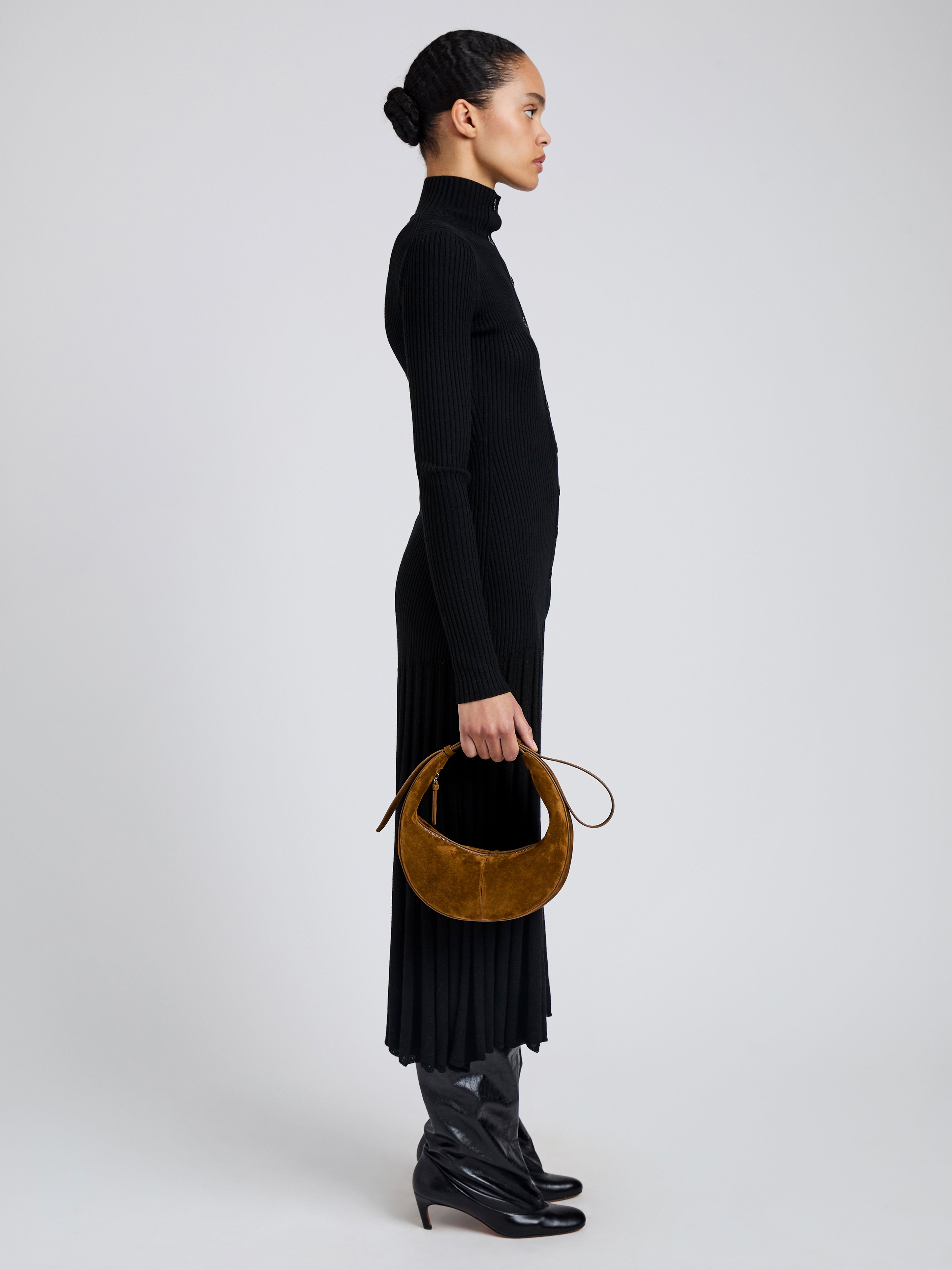 Slide Bag in Soft Suede - 6