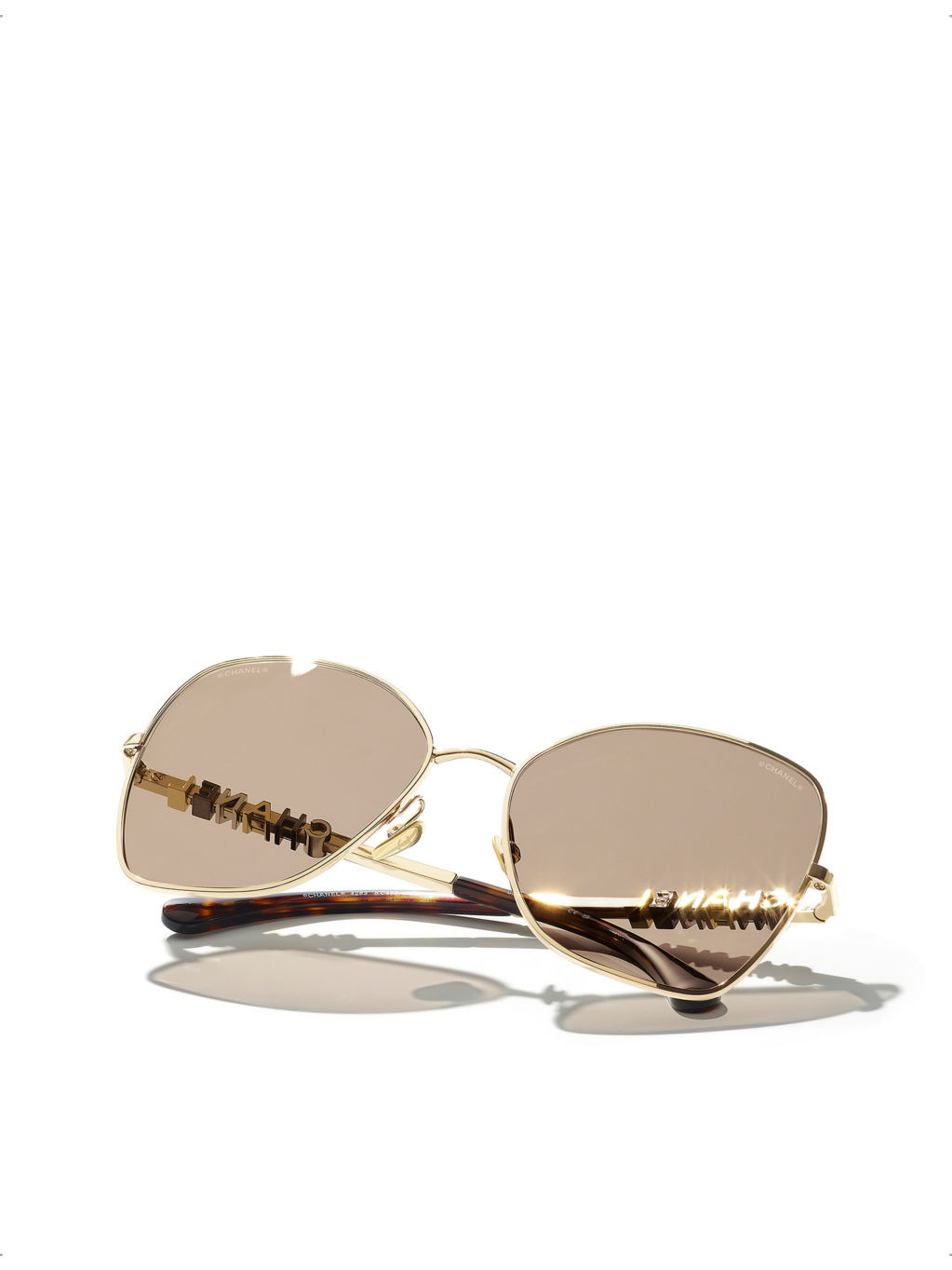 CH4283 butterfly-frame metal sunglasses - 4