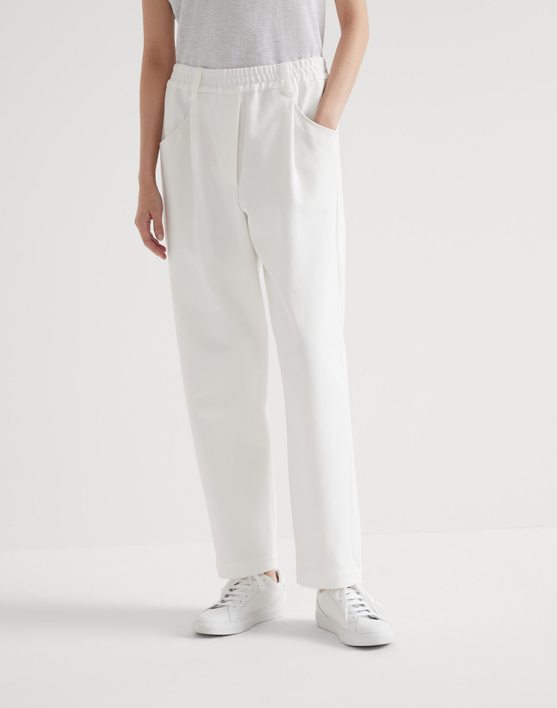 스트레치 면 couture 연동 baggy 바지 - 1