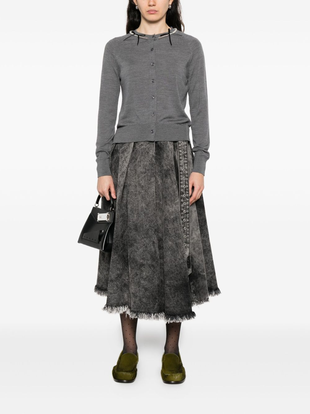merino wool cardigan - 2