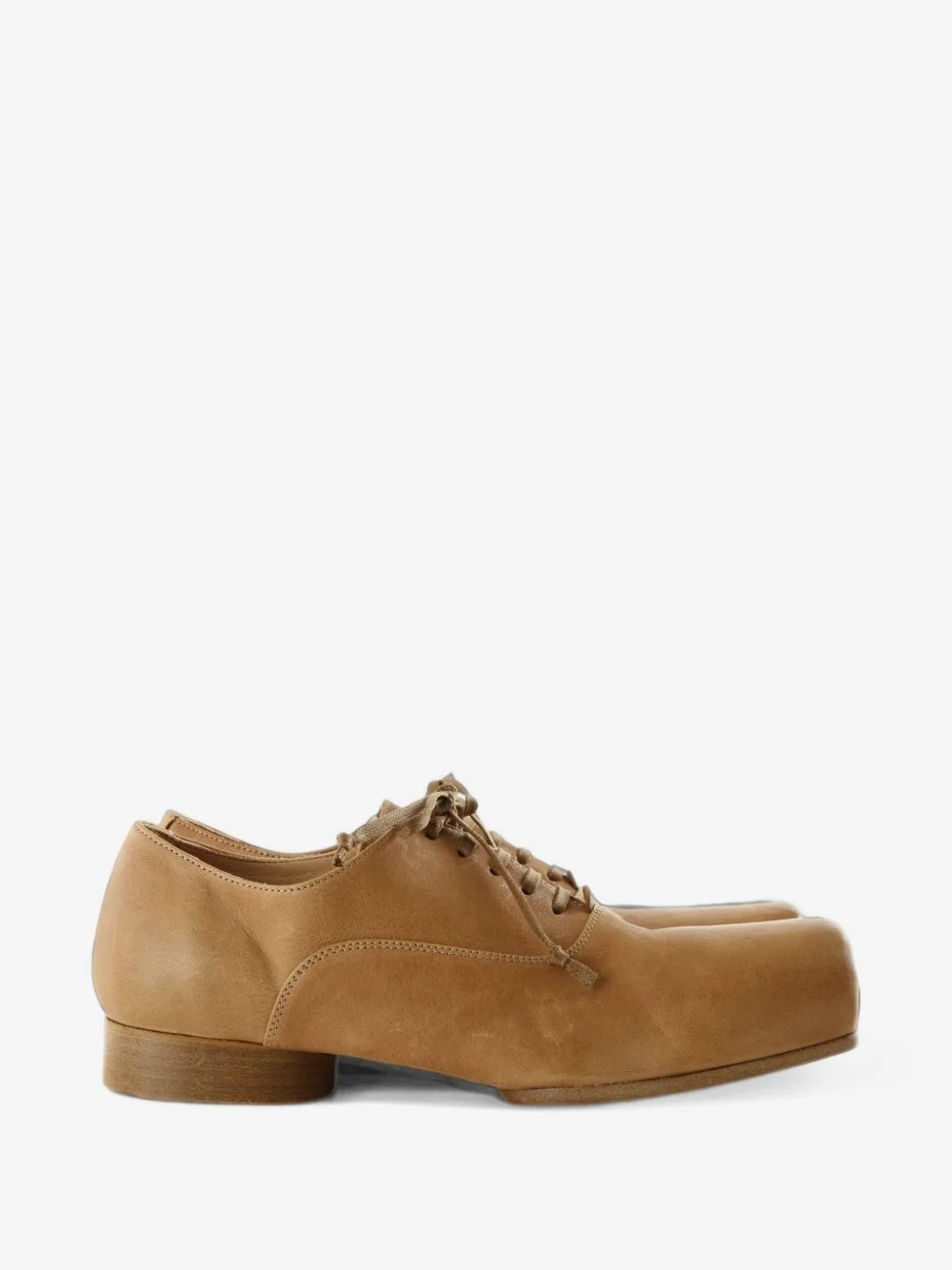 Ballet square-toe lace-up derby shoes - 1