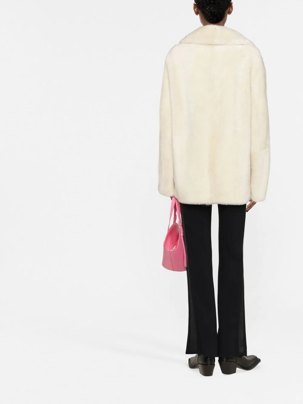 reversible shearling jacket - 3