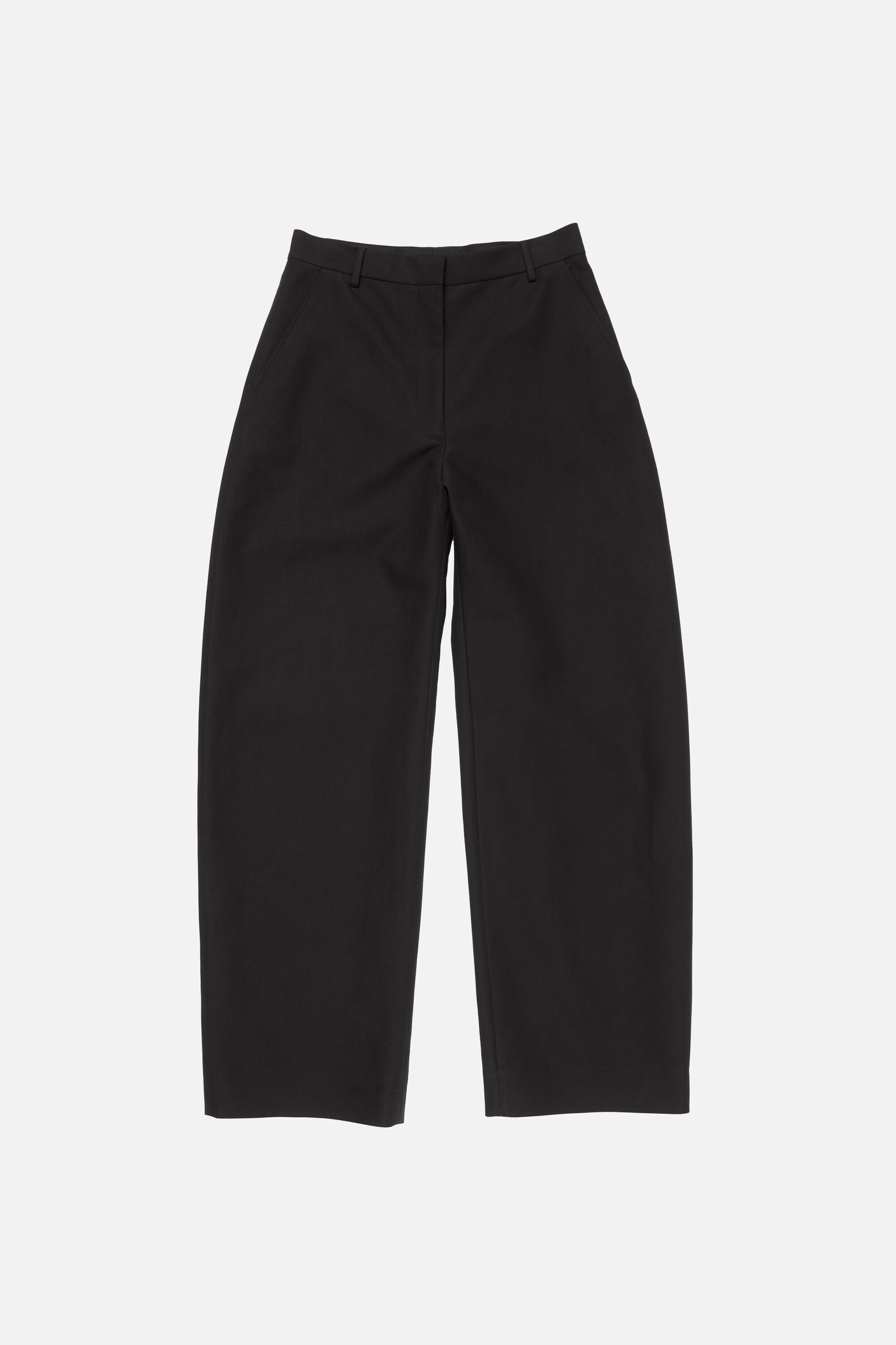 Tailored satin trousers - Black - 6