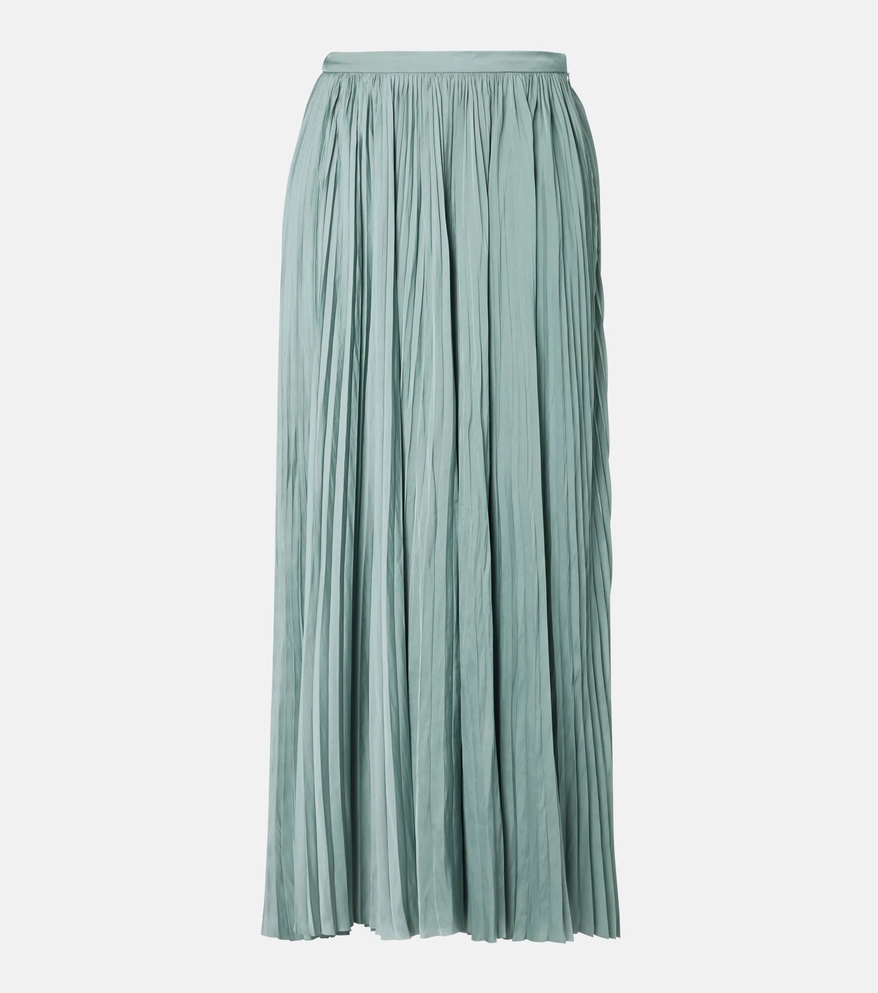 Lulu satin plissé maxi skirt - 1