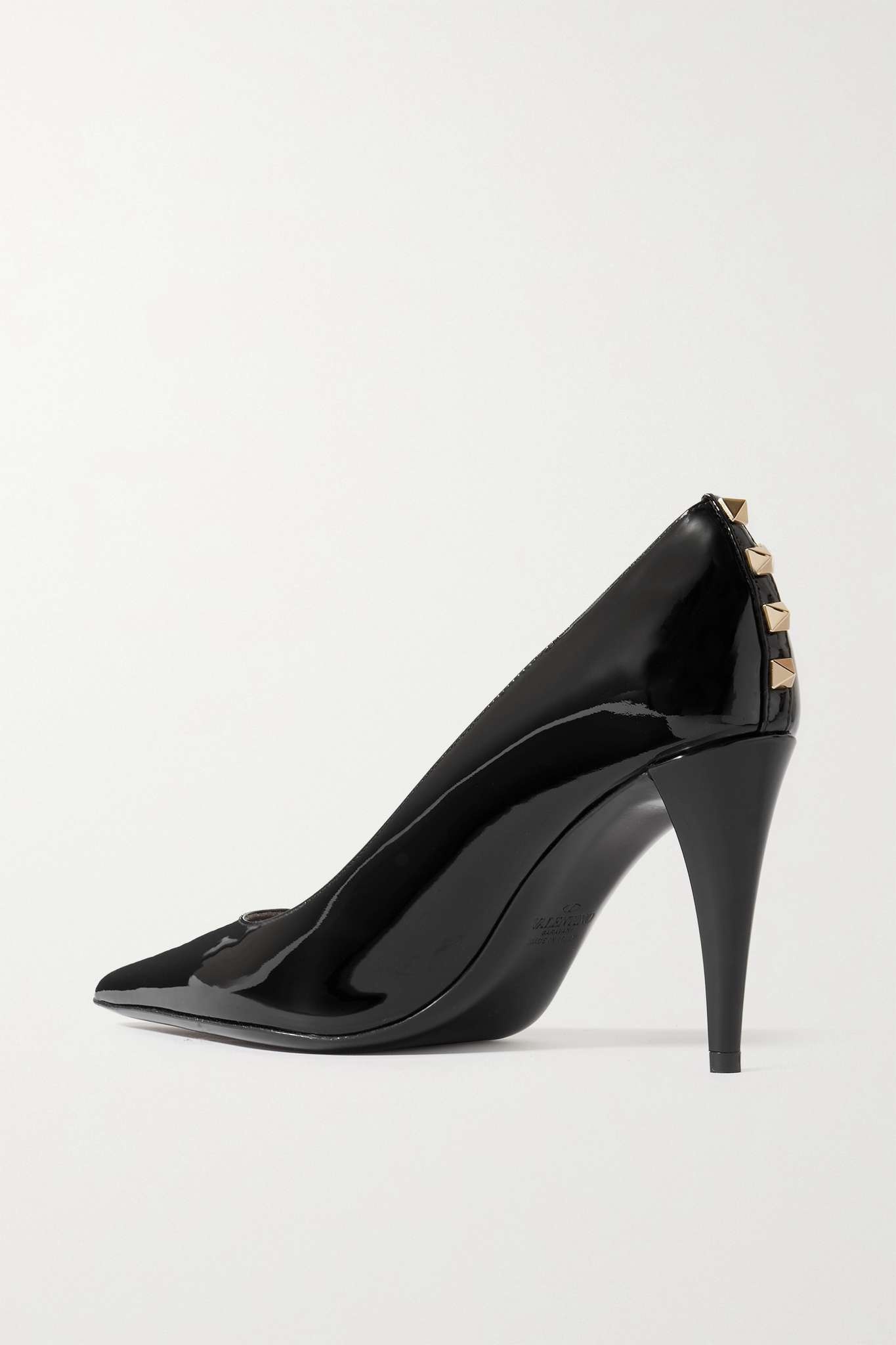 Valentino Garavani Rockstud 90 patent-leather pumps - 3