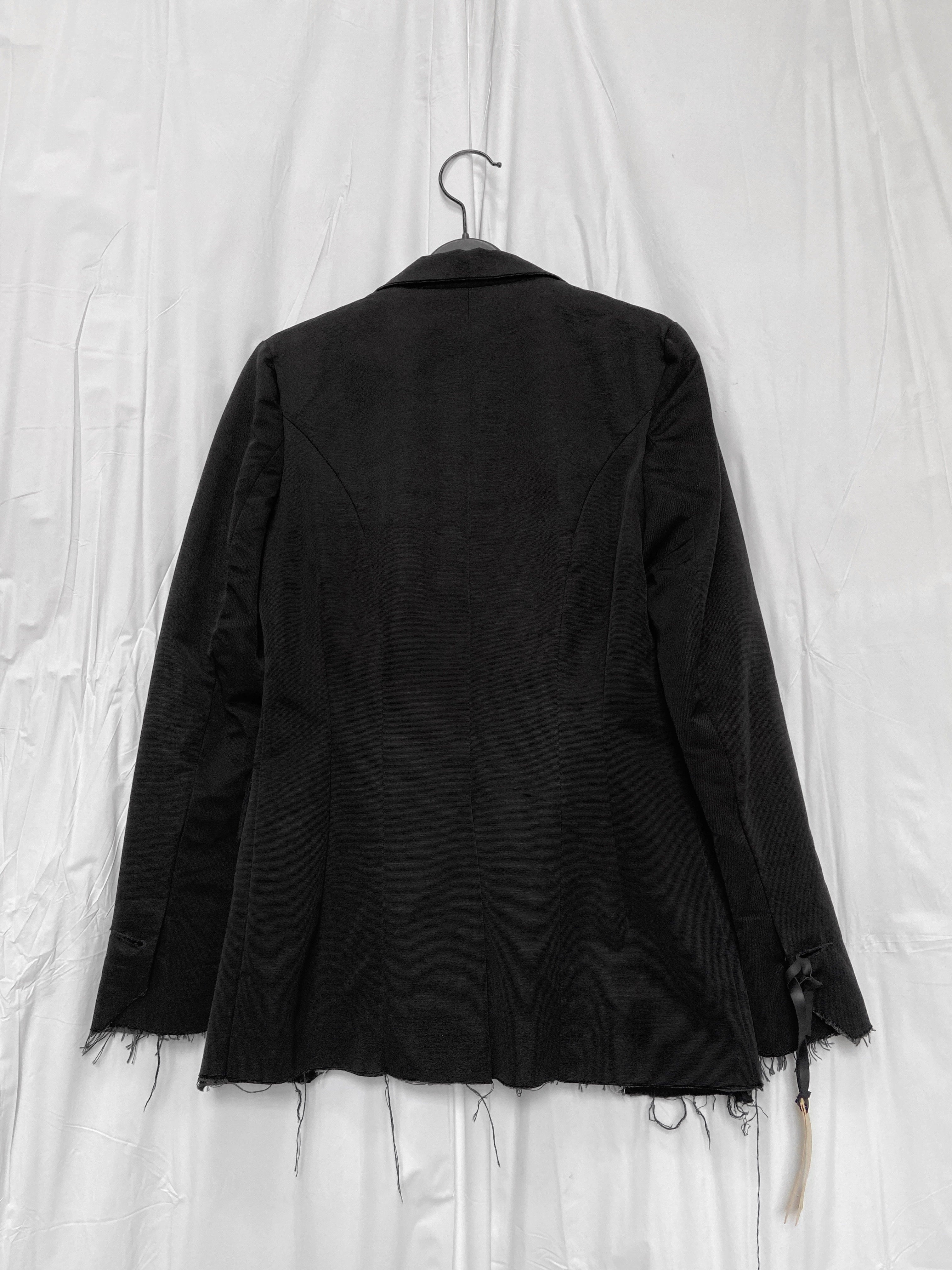zOthers - BWNT Elena Dawson 2014 Black Classic Silk Blazer XS - 7