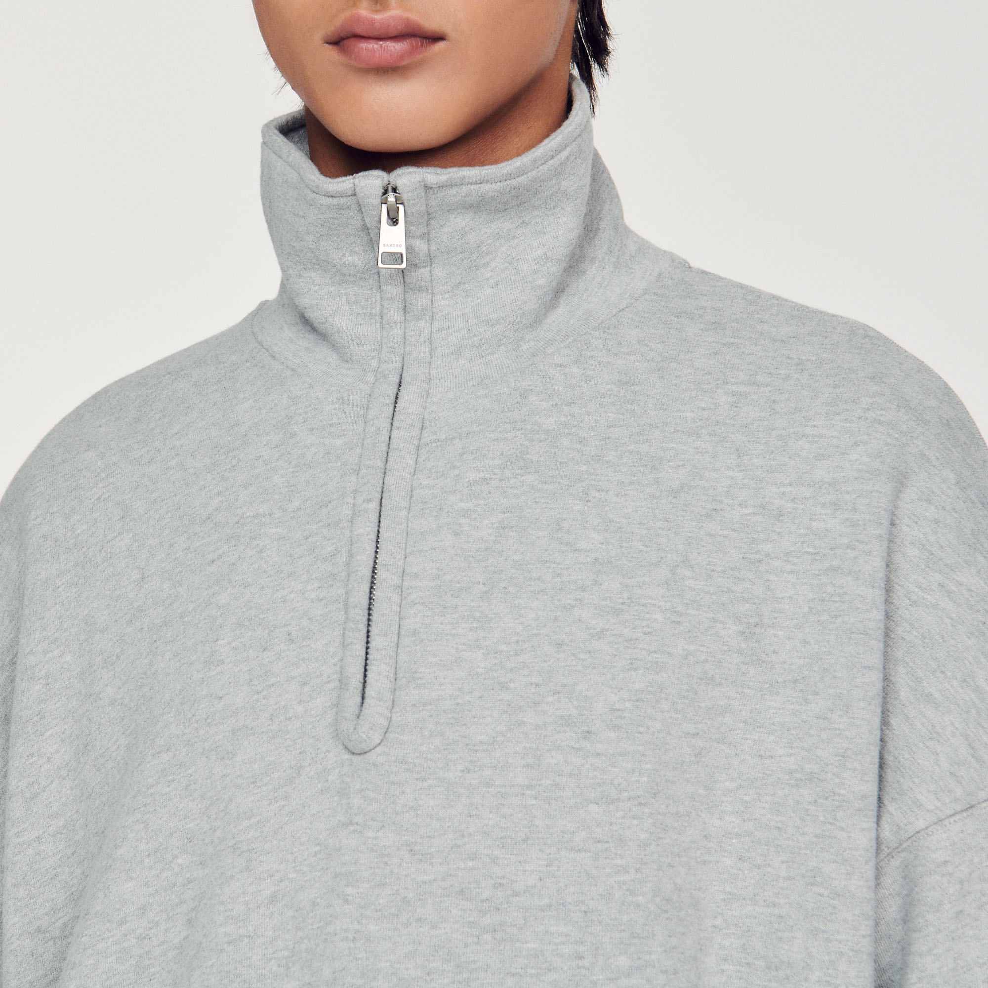 Oversized trucker-style sweatshirt - 4