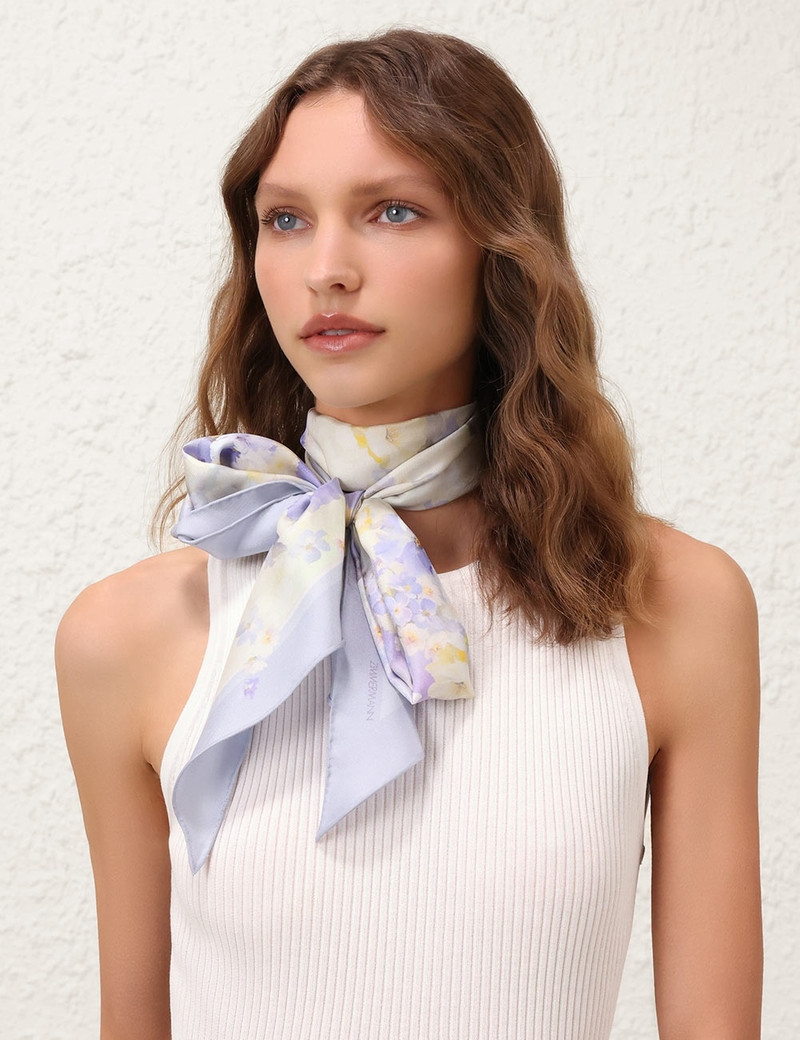 PRINTED SILK NECKSCARF 7