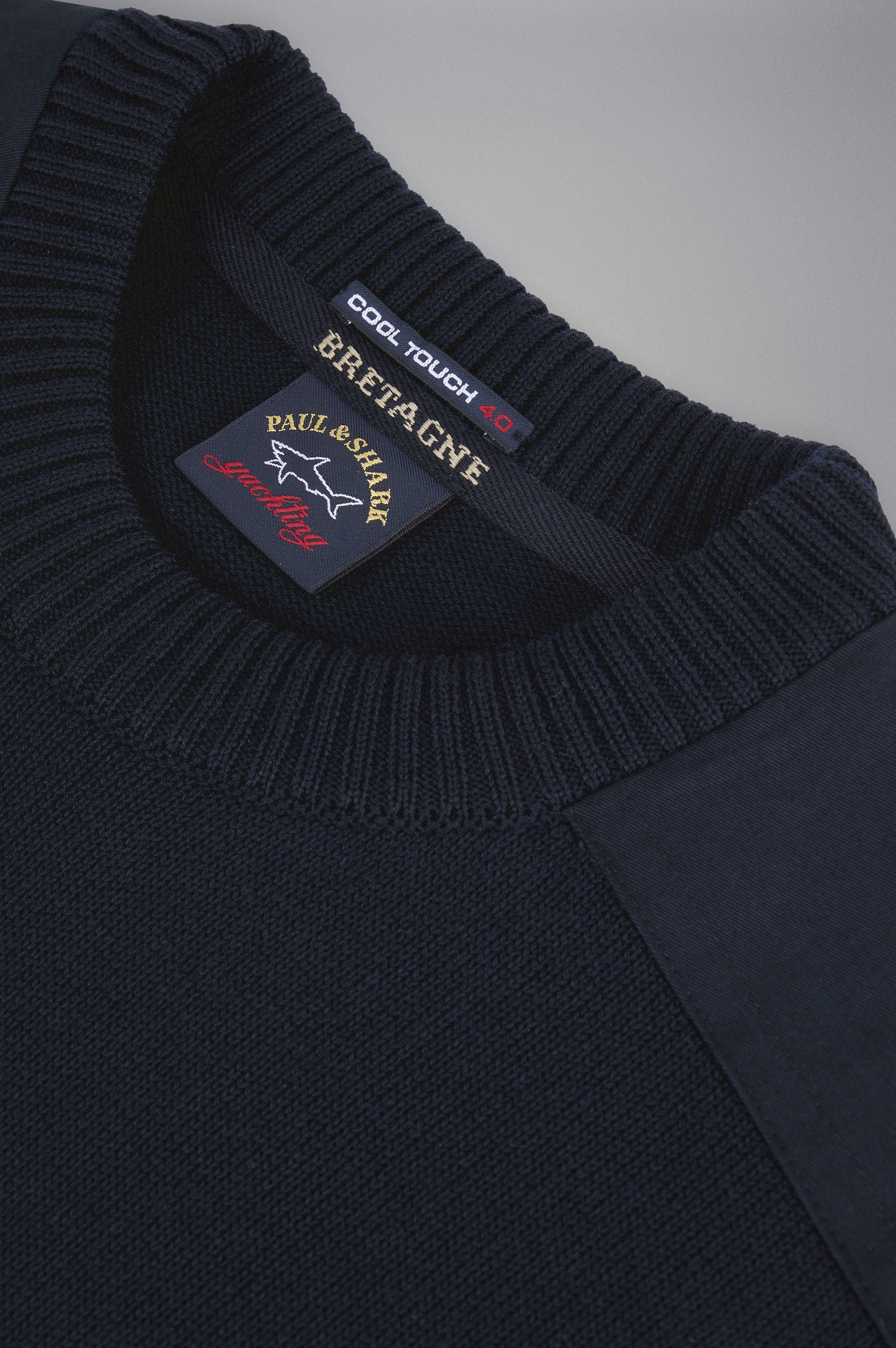 BRETAGNE WOOL CREW NECK WITH ICONIC BADGE - 5