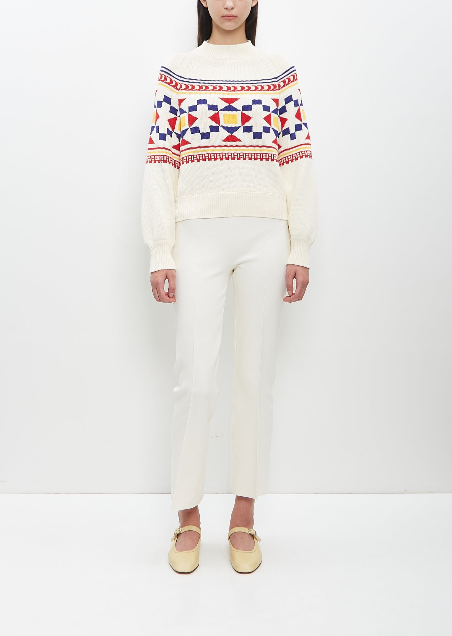 Cotton Lara Fairisle Crewneck - 4