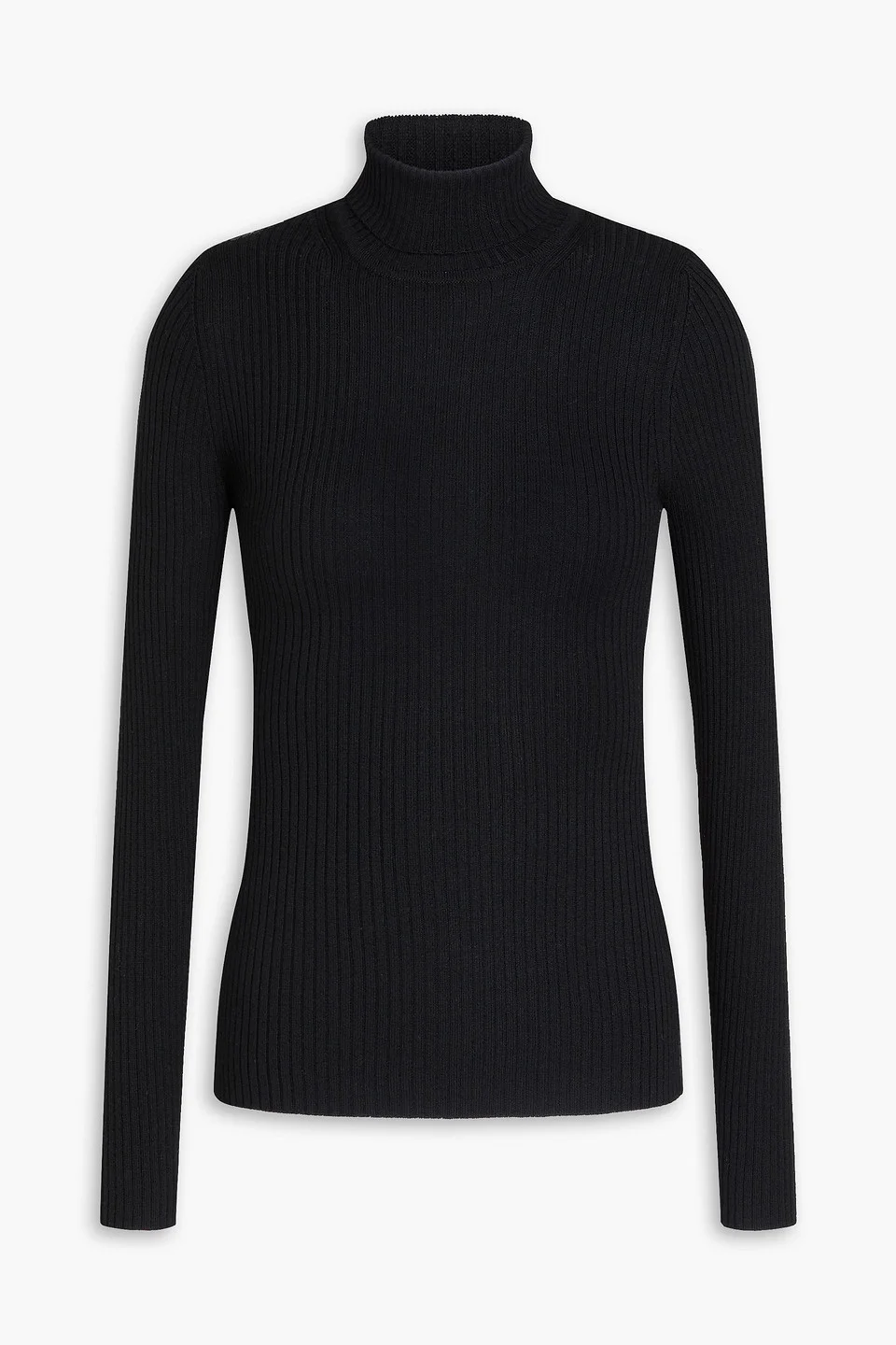 Ribbed-kit turtleneck sweater - 1