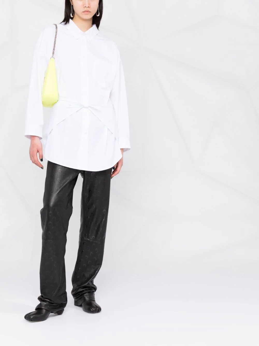 knotted-front shirt - 4