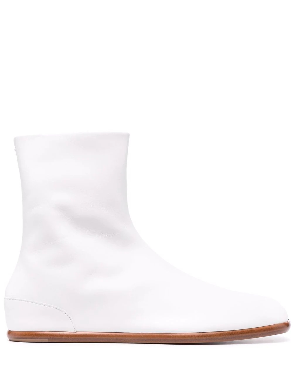 Tabi flat-sole zipped ankle boots - 1