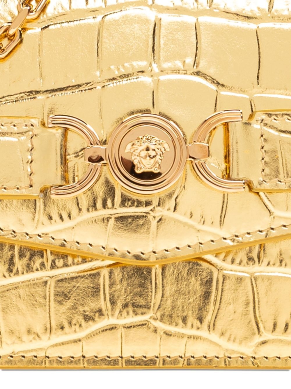 Medusa '95 crocodile-effect clutch bag - 5