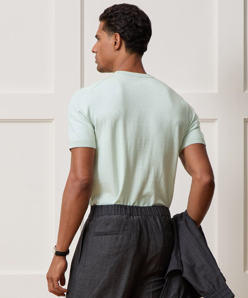 Cotton-Cashmere Sweater Tee 6