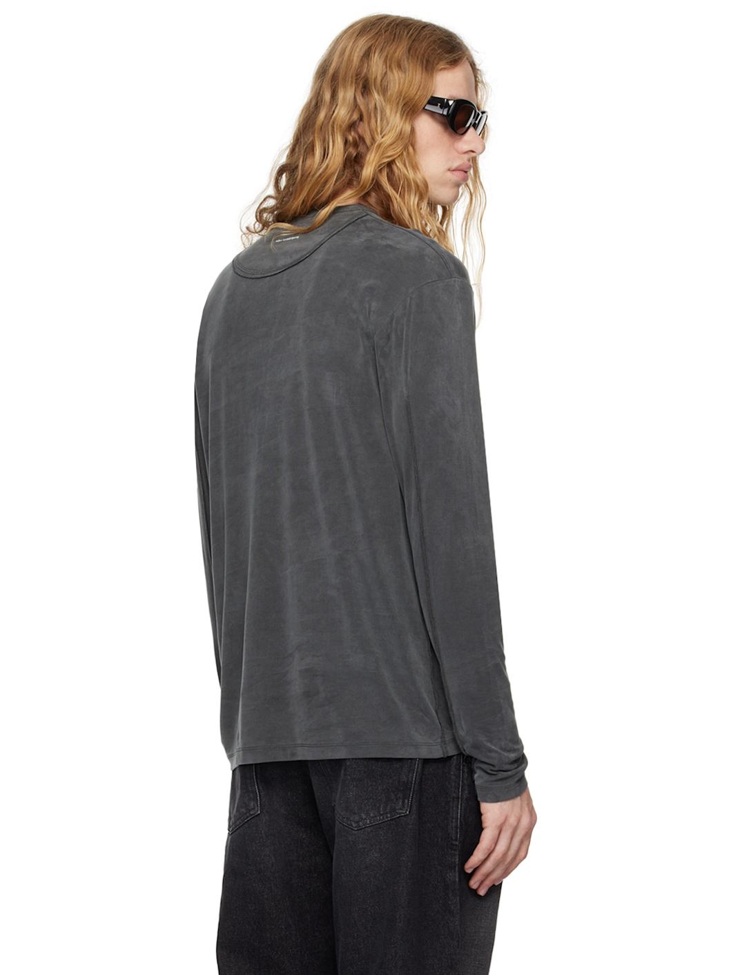 【関税込み】mfpen グレー Tencel LS Tシャツ mfpen Gray Tencel LS T-Shirt | REVERSIBLE
