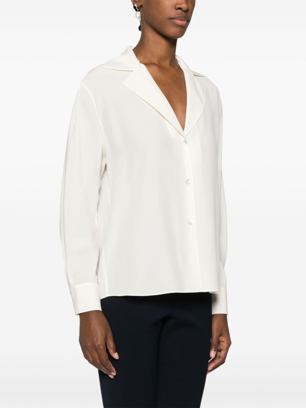 semi-sheer silk shirt - 3