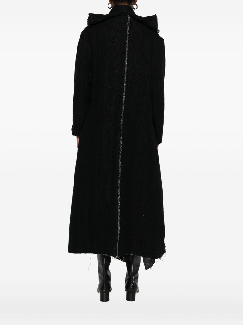 frayed-trim coat 4