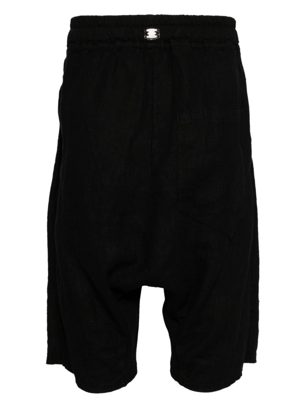 drop-crotch cotton shorts - 2