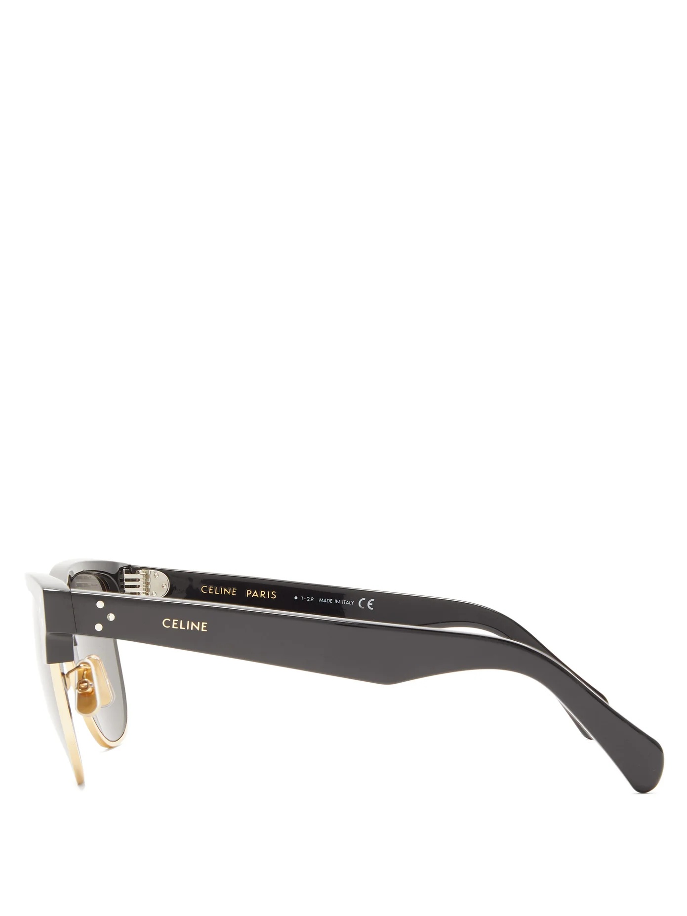 D-frame acetate and metal sunglasses - 4