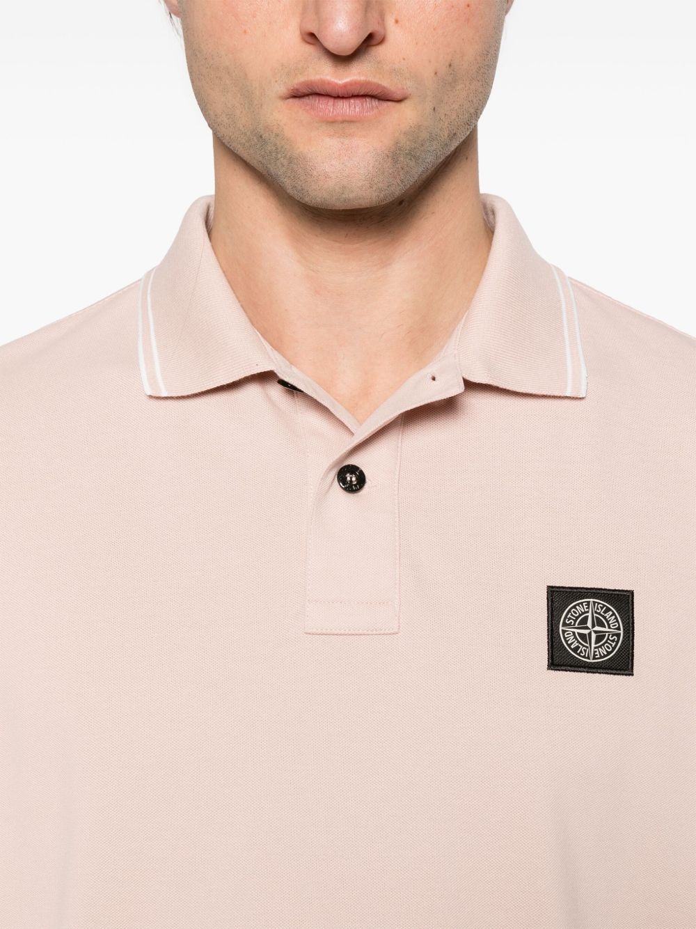 Compass-patch polo shirt - 4