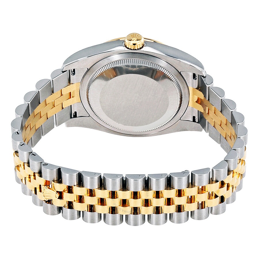 Rolex Oyster Perpetual Datejust 36 Green Floral Dial Stainless Steel and 18K Yellow Gold Jubilee Bra - 3