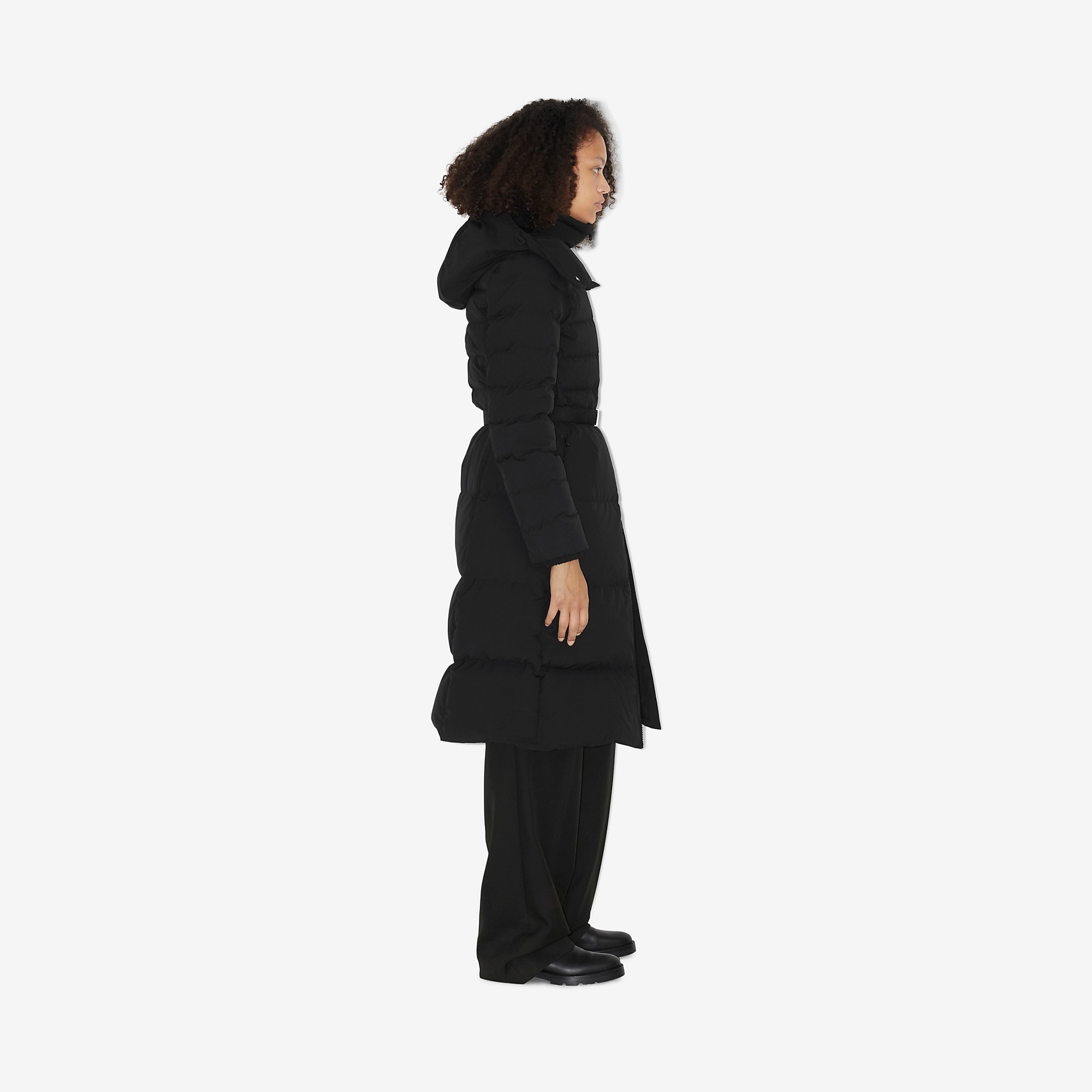 Belted Puffer Coat - 3