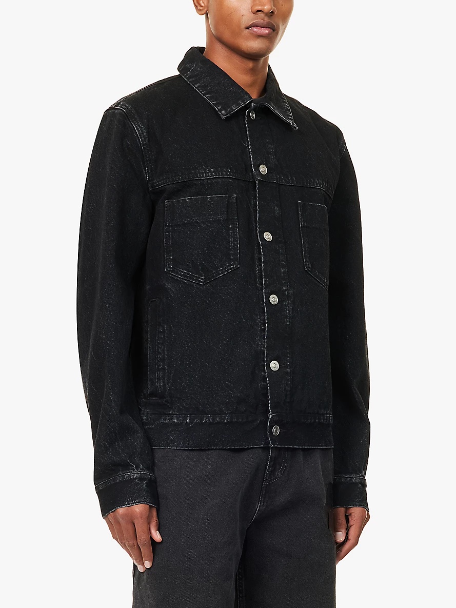 Relaxed-fit patch-pocket denim jacket - 3