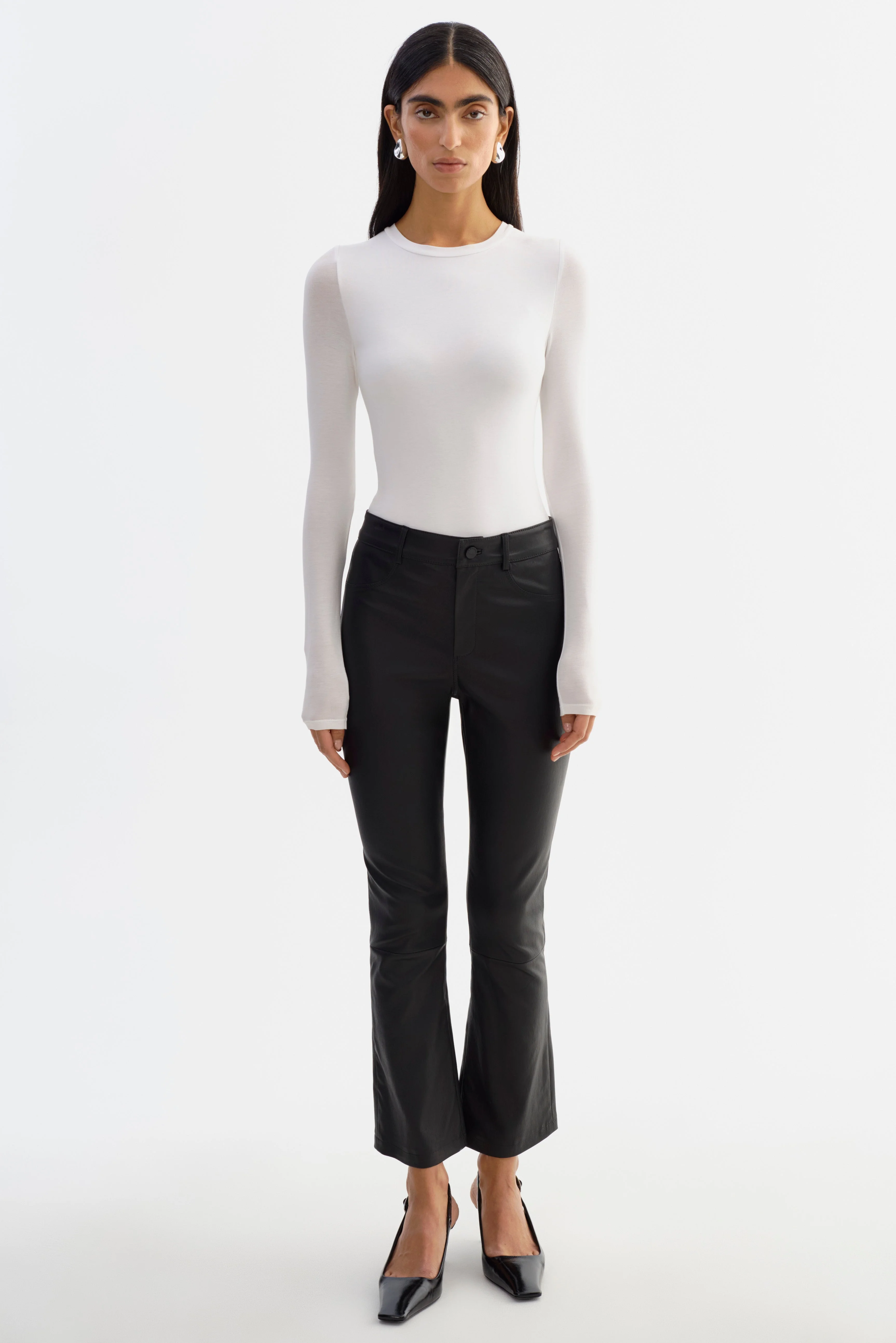 FARIS | Stretch Leather Pants - 1