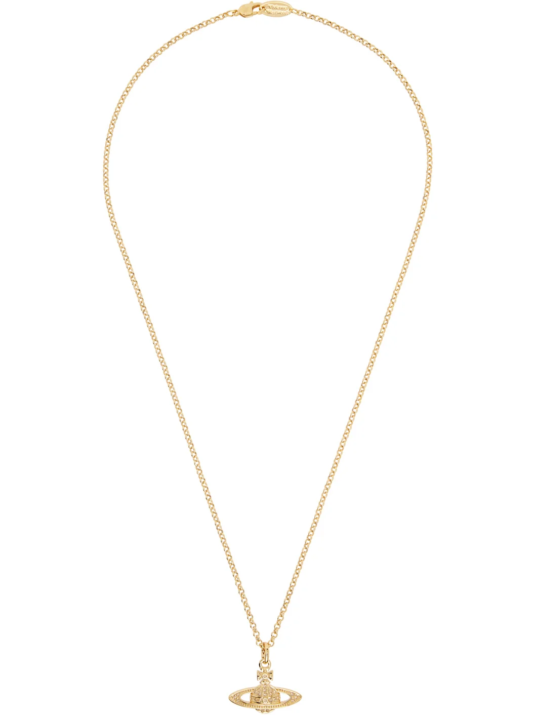Mini Bas Relief Orb Pendant Necklace - 1