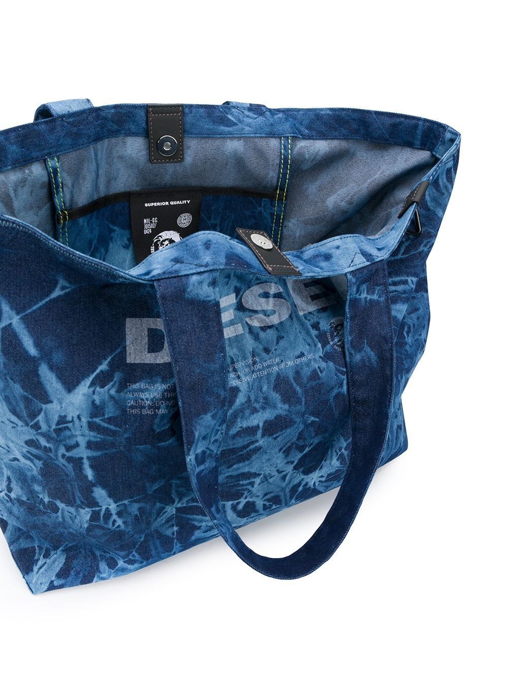 logo tie-dye shopper tote - 5