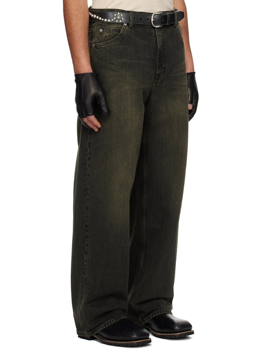 Black Vast Cut Jeans - 2