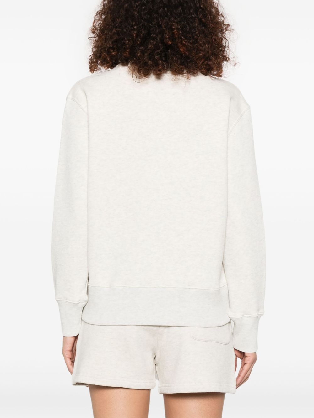 embroidered-logo sweatshirt - 4