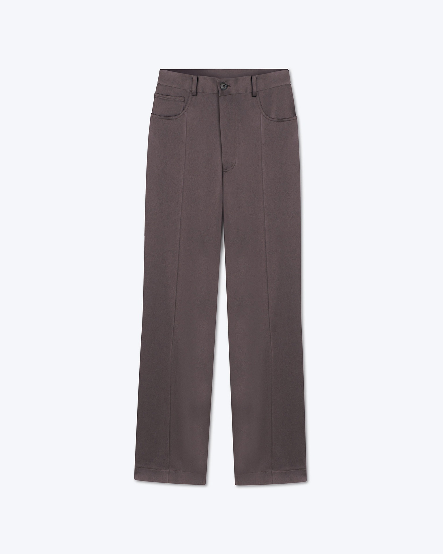 MACEN - Slip satin pants - Coffee bean - 1