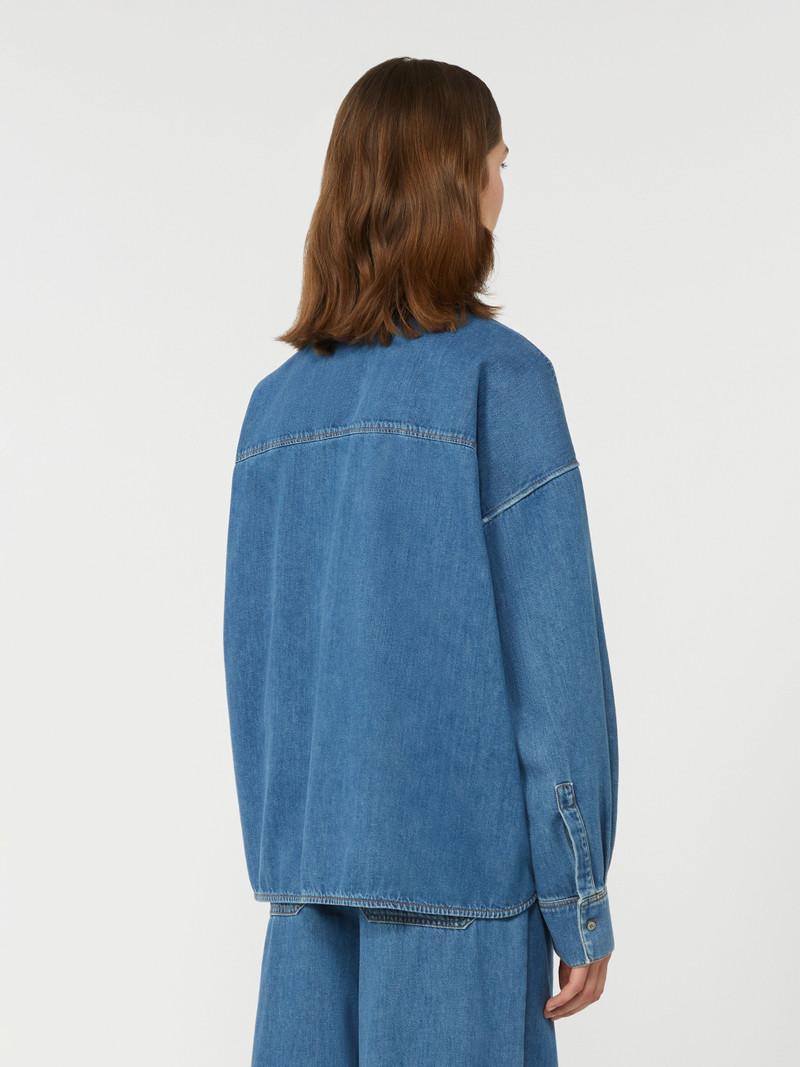 FOGGIA Cotton denim shirt - NAVY 4