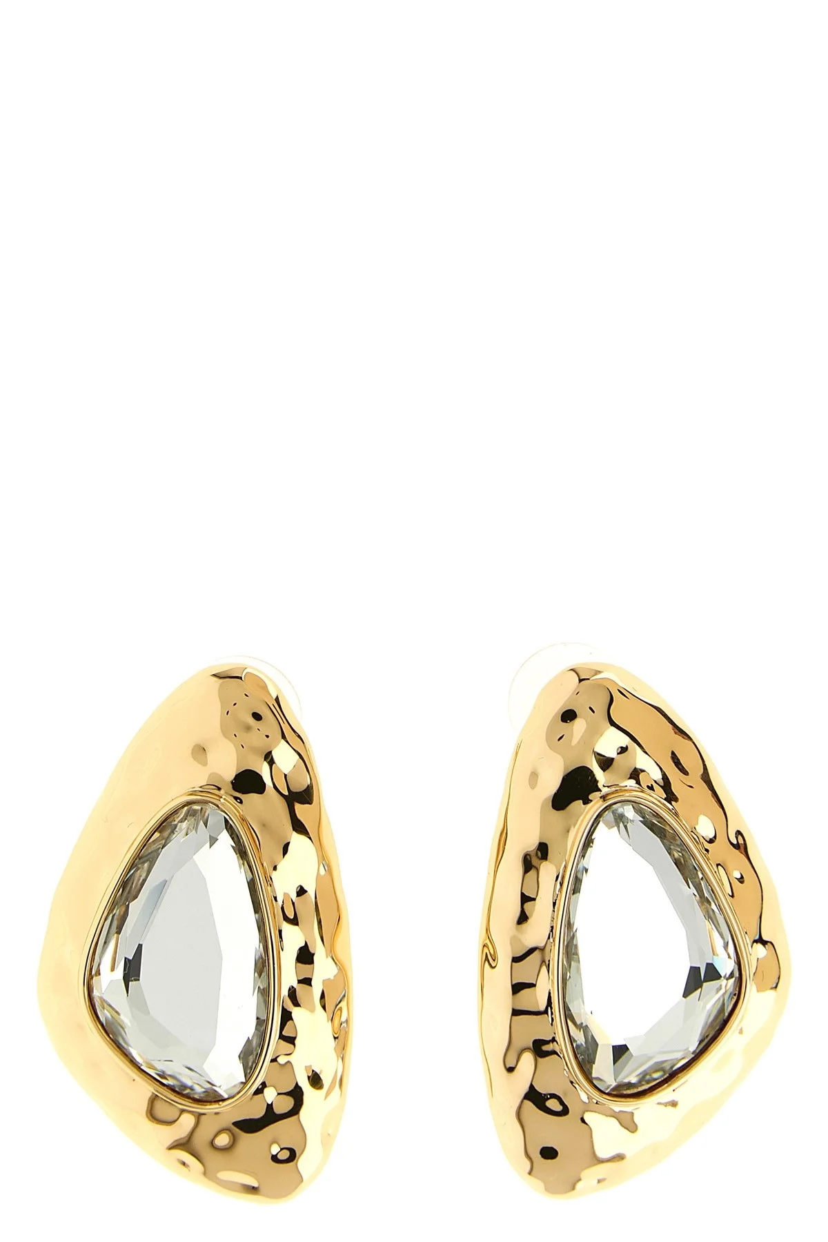 'Hammered Gold Crystal' earrings - 1