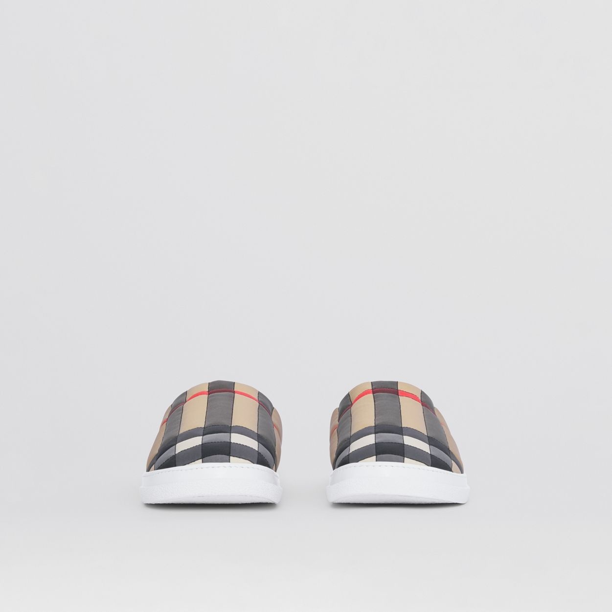 Vintage Check Wool-lined Slippers - 4