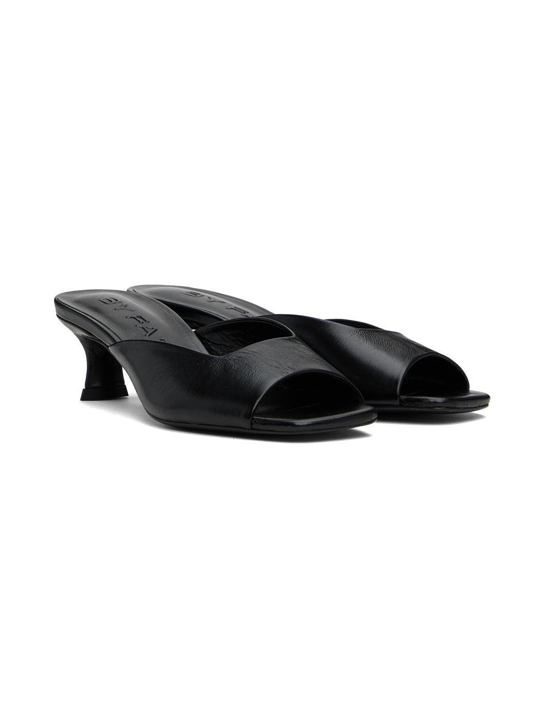 Black Wendy Mules - 4